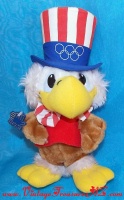 Uncle Sam the Olympic Eagle Vintage 1980 Wallace Berrie & Co Souvenir Plush  Stuffed Animal Toy - Official Mascot of the 1984 Los Angeles Olympics